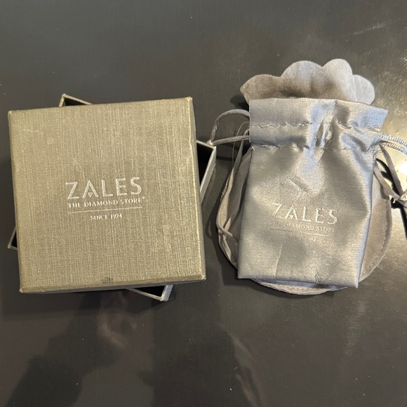 Zales Jewelry - Zales Silver Jewelry Box and 2 jewelry Dust/Pouch bags.